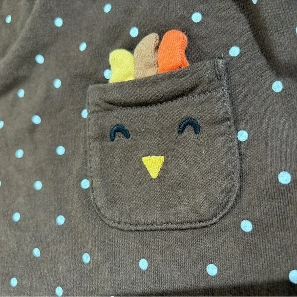 Carter’s Thanksgiving Turkey dress 18 months toddler brown - Picture 6 of 11
